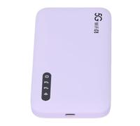 ASHATA 5G Mobile Hotspot, WiFi6 Viaje Enrutador de Punto de Acceso WiFi de Alta Velocidad con Soporte de Ranura de Tarjeta Nano SIM 16 Dispositivos 6100mAh Batería IP67 (Morado)