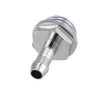 ASHATA 6 PCS PC Refrigeración por Agua Conexión de Dos toques G1/4 Thread Barb Connector para Tubo para computadora(6mm)