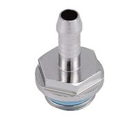 ASHATA 6 PCS PC Refrigeración por Agua Conexión de Dos toques G1/4 Thread Barb Connector para Tubo para computadora(11mm)