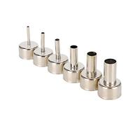 ASHATA 6pcs Boquilla de pistola de aire caliente 858 Pistola de calor SMD Estación de retrabajo Accesorio 3/4/5/8/10/12mm, Boquilla de pistola de aire caliente Satisfaga varios requisitos de soldadura