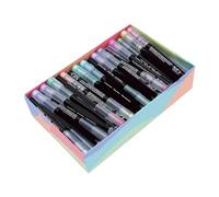 ASHATA 72 Colores Rotuladores de Acrílico para Arte Dibujo Manualidades | Tinta pigmentada vibrante, secado rápido, madera de vidrio cerámico de roca, decoración de álbum de recortes de lienzo,
