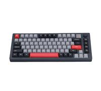 ASHATA 75% Teclado de Juego Mecánico Inalámbrico, Teclado de Juego Inalámbrico con Pantalla Multimedia Retroiluminada RGB y Perilla de Control Switch Switch Switches Lineal Estructura (Gray)