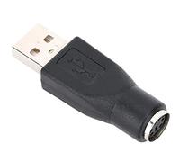 ASHATA PS-2 a USB, 5PCS USB Macho a para PS/2 Convertidor Adaptador Hembra para Teclado Ratón con Interfaz PS/2, Adaptador Cambiador convertidor PS/2 Macho Pequeño y portátil