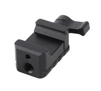 ASHATA Abrazadera de Bloqueo NATO de Liberación Rápida con Rosca de 1/4 Pulgadas y 3/8 Pulgadas, Abrazadera de Riel NATO de Aleación de Aluminio para Jaula de Cámara, Monitor, Micrófono, Accesorios de