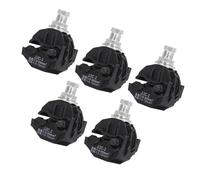 ASHATA Abrazadera Perforadora de Aislamiento, Divisor Chapado en Estaño de Cobre para Varios Proyectos de Energía, Kit Resistente a la Erosión, 5 uds. (JJC-1)