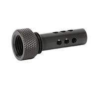 ASHATA Accesorios de refrigeración de agua, tanque de refrigeración de agua, burbujeador para evitar burbujas, accesorios de enfriador de agua, PC con rosca hembra G1/4 para tanque de agua de computadora, negro