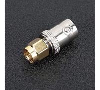 ASHATA Adaptador Coaxial Coaxial RF, 4 Piezas Conector Adaptador de BNC de Latón Niquelado Dorado y Plateado BNC Hembra a SMA Macho