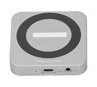 ASHATA Adaptador de Carcasa SSD M.2 para NVME, Concentrador Adaptador Tipo C con Carcasa SSD Magnética, Adaptador Multipuerto de Concentrador USB3.2 de Carga PD de 10Gbps y 100W 4K HD