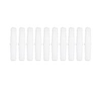 ASHATA Adaptador de Conector de Reparación de Empalme de la Misma Púa Recta de Manguera de Plástico, Paquete de 10 para Uso en las Industrias Farmacéutica y de Laboratorio (6-6 mm directo)