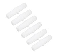 ASHATA Adaptador de Conector de Reparación de Empalme de la Misma Púa Recta de Manguera de Plástico, Paquete de 10 para Uso en las Industrias Farmacéutica y de Laboratorio (9-9 mm directo)