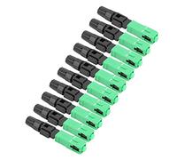 ASHATA Adaptador de Conector Rápido SC/-C de Fibra óptica para Comunicación por Fibra óptica Transmisión de Señal Estable para Red de Grado de Telecomunicaciones Verde