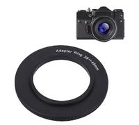 ASHATA Adaptador de Lente de Cámara de 39 Mm a 49 Mm de Lente, Adaptador de Anillo de Paso de 39 Mm a 49 Mm, Aleación de Aluminio, para Accesorio de Cámara sin Espejo