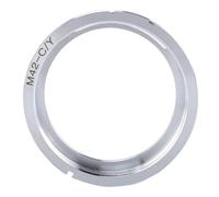 ASHATA Adaptador de Montura de Lente de Cámara, Anillo Adaptador de Montura M42 a CY de Cobre Premium para Cámaras y Yashica, con Conexión Segura y Estable para Fotografía