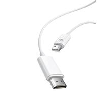 ASHATA Adaptador de Pantalla Inalámbrico HDMI, Cable de Espejo de Pantalla, Teléfono Espejo, Tableta, Computadora Portátil a HDTV, Salida HDMI 1080P, Decodificación de Entrada 4K,