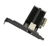 ASHATA Adaptador de Red PCIe de 10 Gigabit, Adaptador de Red AQC113C 10G de Puerto único, Adaptador Ethernet Adaptador de Red Convergente para Sala de Servidores de Internet de Oficina