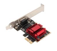 ASHATA Adaptador de Red PCIe, RTL8125B 10 100 1000 2500Mbps Tarjeta de Red PCI Express Gigabit, Tarjeta de Red PCIe de Puerto RJ45 para Juegos de Oficina de Computadora