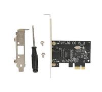 ASHATA Adaptador de Red PCIE, Tarjeta de Red PCI Express Gigabit Ethernet de 10 100 1000 Mbps, Adaptador de Red PCIE, Tarjeta de Red con Cable PCI E para PC para Win para para OS X