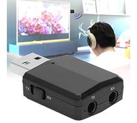 ASHATA Adaptador de Transmisor de USB 4.1, Receptor de Transceptor de Inalámbrico USB Portátil 3 en 1 para con Cable de 2 Piezas, Plug and Play, para Computadoras