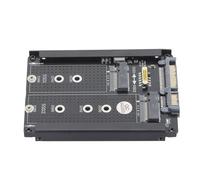 ASHATA Adaptador Dual M.2 SSD a de 2,5 Pulgadas con Interfaz III, Compatible con 2230/2242/2260 M. SSD para Actualización de PC