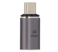 ASHATA Adaptador Magnético USB C Diseño Reversible Aleación de Aluminio Apariencia Velocidad de Transmisión de 40 Gbps Conector Tipo C para Oficina para Carga Y Transferencia de Datos