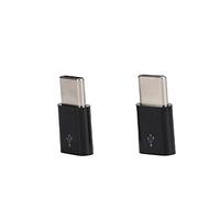 ASHATA Adaptador Micro USB a Tipo C OTG Paquete de 2, Adaptador USB C para Sincronizar Transferencia y Carga de Datos, Convertidor Micro a Tipo Aleación de Aluminio para y Más