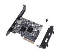 ASHATA Adaptador PCI-EX4 PCIE a USB3.2 con Múltiples Interfaces, Convertidor de Concentrador USB PCIE de Alta Velocidad para Usuarios de Escritorio Wins 8/10