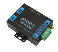 ASHATA Adaptador RS232 RS485 Serial a Ethernet, Transmisión Transparente Profesional Serial a WiFi Ethernet Convertidor Inalámbrico