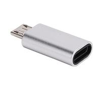 ASHATA Adaptador Tipo C a Micro USB, Conector de Conversión Micro USB Macho a Tipo C Hembra, Convertidor de Carga USB de Línea de Datos para Teléfono Celular, Computadora Portátil,