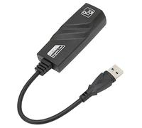 ASHATA Adaptador USB 3.0 a RJ45 Gigabit Ethernet Cable LAN 10/100/1000 Mbps Tarjeta de Red Gigabit para PC Laptop