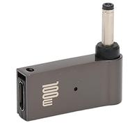 ASHATA Adaptador USB C a CC Tipo C de 100 W, Entrada Hembra Tipo C en ángulo de 90 Grados a Adaptador Macho CC Disparador de Emulador PD, 3,5 X 1,35 Mm