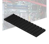 ASHATA Aleta de enfriamiento PCIE M.2 SSD 2280, radiador Enfriador del disipador de Calor para computadora portátil de Escritorio, con el Chip de Control Principal(Negro)