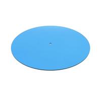ASHATA Alfombrilla Acrílica para Tocadiscos, Sonido Más Completo para Vinilo de 12 Pulgadas, Rendimiento Mejorado para Músicos, Plata, 1 Pieza (Azul transparente)