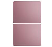 ASHATA Alfombrilla de Ratón de Cuero de PVC de 2 Piezas, Protector de Ratón de Escritorio de 10,6x8,26 Pulgadas, Alfombrilla de Ratón Impermeable Antideslizante para Ordenadores (Morado