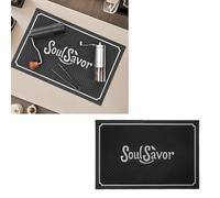 ASHATA Alfombrilla para Barra de café, Resistente Almohadilla de Goteo de Silicona Flexible, Resistente Al Agua, Antideslizante, 45x30 Cm, con Fácil Mantenimiento, para Encimera de