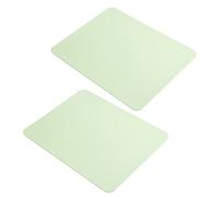 ASHATA Alfombrillas de Ratón de 2 Piezas, Alfombrilla de Ratón de Cuero PVC de 10,6 X 8,3 Pulgadas, Cojín Impermeable para Escritorio, Funciona para Ordenadores, Portátiles, Oficinas