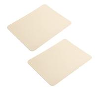 ASHATA Alfombrillas de Ratón de 2 Piezas, Alfombrilla de Ratón de Cuero PVC de 10,6 X 8,3 Pulgadas, Cojín Impermeable para Escritorio, Funciona para Ordenadores, Portátiles, Oficinas