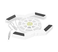 ASHATA Almohadilla de Enfriamiento para Computadora Portátil, Soporte Enfriador Plegable USB para Computadora Portátil con Ventilador Grande Luminoso, Ventilador Enfriador Portátil (11)