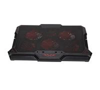 ASHATA Almohadilla de Refrigeración para Portátil, Enfriador para Portátil con 6 Ventiladores LED Silenciosos para Portátiles de 12 a 17,3 Pulgadas, Soporte para Ventilador de