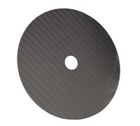 ASHATA Almohadilla de Sintonización de CD, Mat de Fibra de Carbono CD High Fidelity Sound Sound Calidad para Reproductor de (Black)