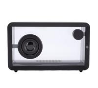 ASHATA Altavoz Bluetooth Portátil con Luces RGB, Mini Altavoz Bluetooth Inalámbrico Transparente, de Tiempo de Reproducción Extendido de 12 Horas para Oficina, Fiesta,