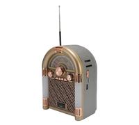 ASHATA Am FM SW Radio Classic Retro Radio Bluetooth Altavoces, 1200 MAh Recargable, Soportes Multifuncionales de Reproducción de Tarjetas de Memoria USB, para la Cocina en Casa Al Aire (EU)