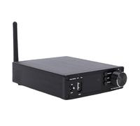 ASHATA Amplificador Bluetooth 5.3, Reproducción de Unidad Flash USB Amplificador Receptor Bluetooth para Doméstico, Estéreo con Control Remoto (Enchufe de la UE)