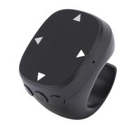 ASHATA Anillo de Desplazamiento Remoto, Grabación de Video de la Cámara Bluetooth Ring Bluetooth 5.3 Distancia de Control Remoto de 10 Metros Distancia de Control Remoto de 10 Metros (Black)