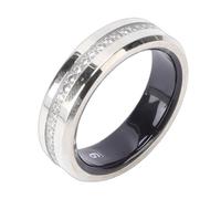 ASHATA Anillo Inteligente para Mujeres y Hombres, Anillo de Seguimiento de Actividad Física, Monitoreo del Sueño, Impermeabilización en Modo Deportivo 100, con Cable de Carga Magnético, (9#)