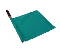 ASHATA Árbitro Bandera de Acero Inoxidable Bandera de Señal Manual (rojo) | Bandera de tela de poliéster, de esponja, para deportes de fútbol, voleibol, fútbol