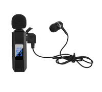 ASHATA Auricular Bluetooth y Micrófono Lavalier, Kit de Auriculares Inalámbricos con Reducción de Ruido, Auriculares Bluetooth a Prueba de Sudor y Micrófono con Abrazadera para