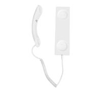 ASHATA Auricular de Teléfono Retro, Auricular de Teléfono Portátil con Cable Tipo C con Micrófono, Calidad de Sonido Cristalina, Reducción de Ruido, Diseño Ergonómico (White)