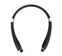 ASHATA Auriculares Bluetooth Con Banda para el Cuello, Estéreo Inalámbricos, Deportivos Flexibles Retráctiles Con Micrófono (Blanco)