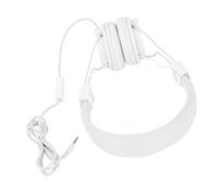 ASHATA Auriculares con Cable con Micrófono, Cómodos, Control en Línea Ajustable para Llamadas de Música, Juegos, Adecuados para PC, Portátil, Tableta, Teléfono Inteligente (White)