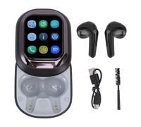 ASHATA Auriculares de Traducción de IA, 133 Auriculares de Traducción de Idiomas, 5.4 Traductor en Tiempo Real con Aplicación, Caso de Carga, para Negocios de Viajes (Black)